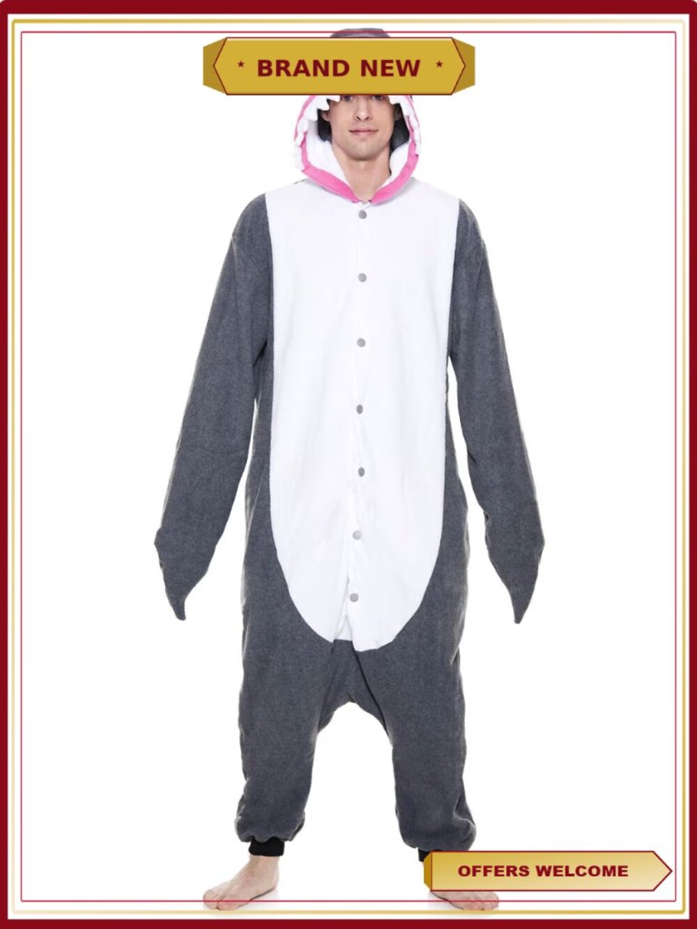 Shark Kigurumi Adult Animal Onesie Costume